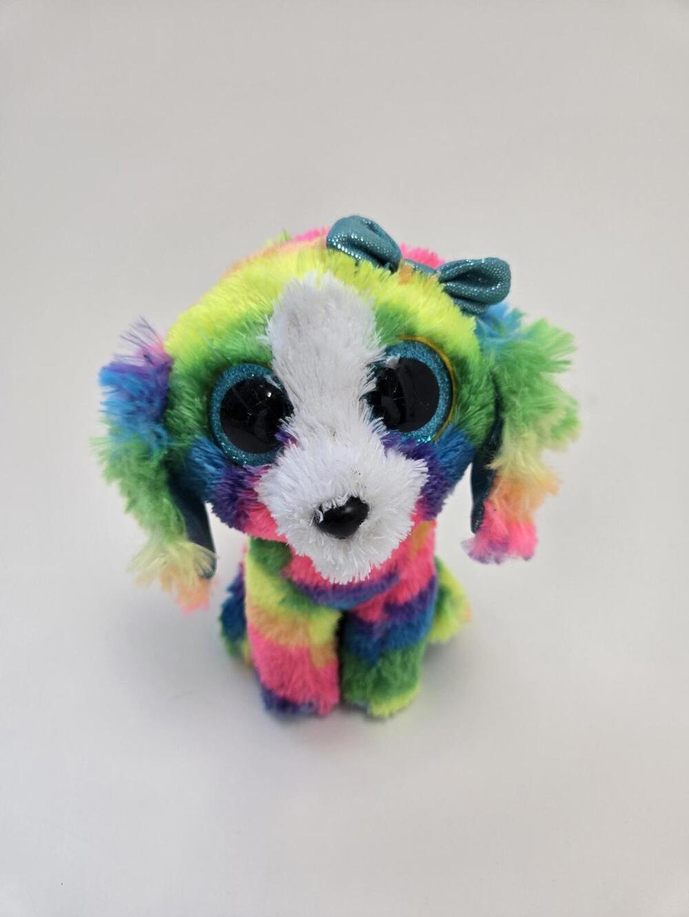 TY Beanie Boo “Lola” the Colourful Dog *No Hang Tag* (6 inch)